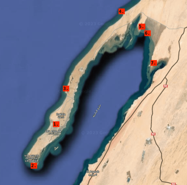 dakhla en carte